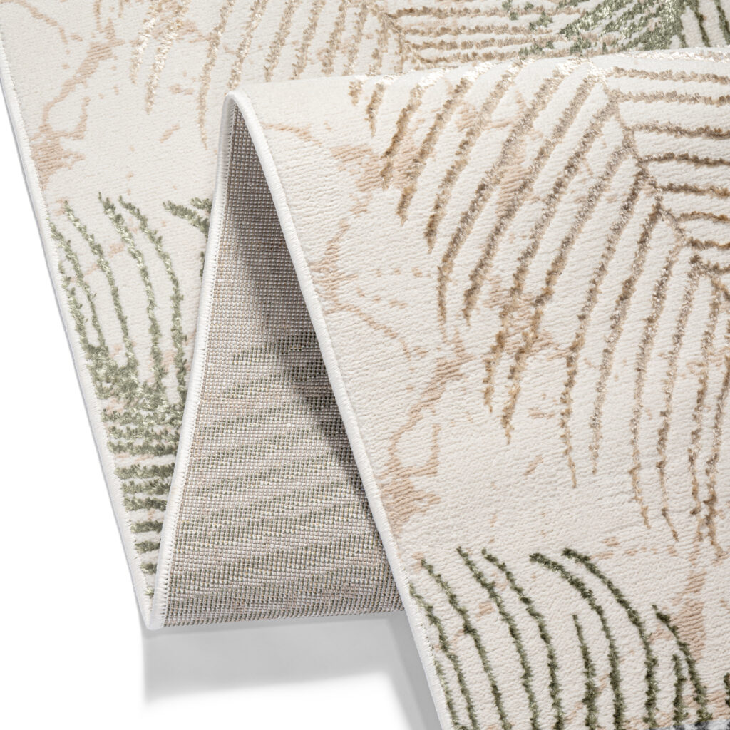 Pasillo Crystal Beige Verde Hojas