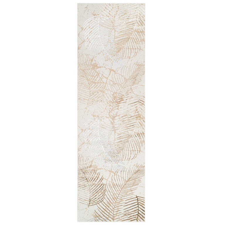 Pasillo Crystal Beige Marrón Hojas