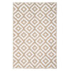 Alfombra Ibiza Exterior Reversible Impermeable Beige Blanco