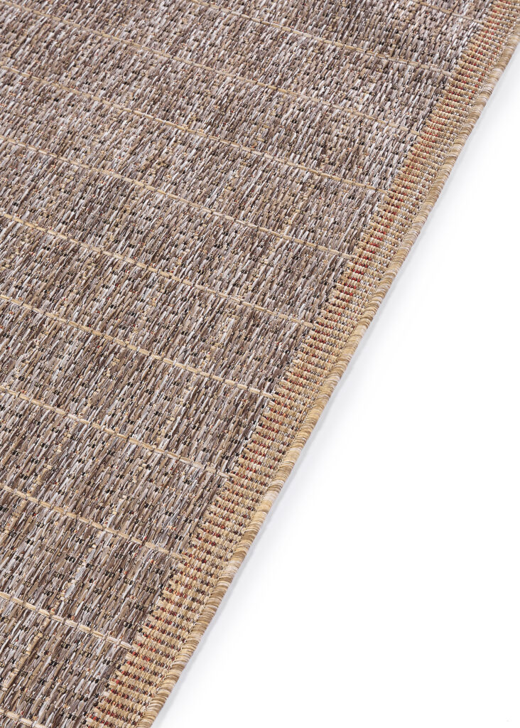Alfombra de Exterior Yucana Marrón Beige Marco