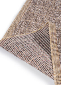 Alfombra de Exterior Yucana Marrón Beige Marco