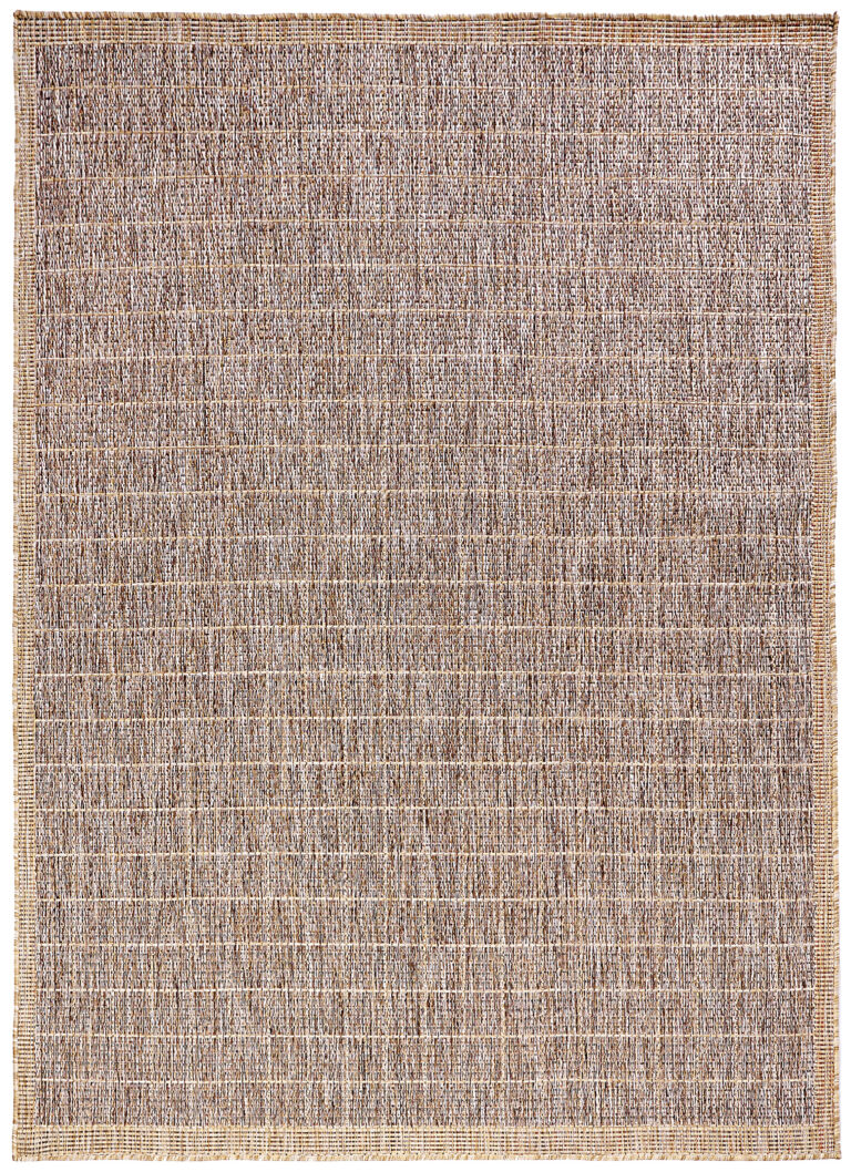 Alfombra de Exterior Yucana Marrón Beige Marco