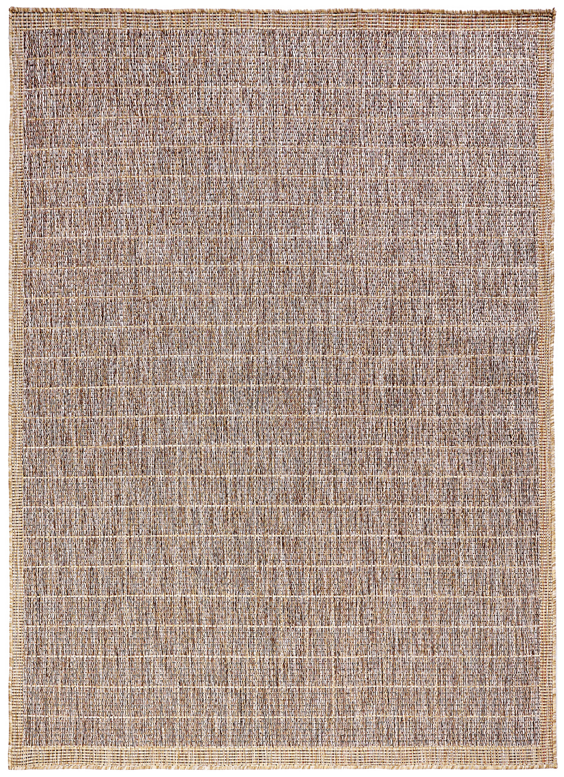 Alfombra de Exterior Yucana Marrón Beige Marco