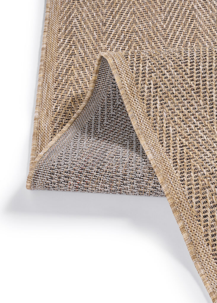 Alfombra de Exterior Yucana Beige Rayas