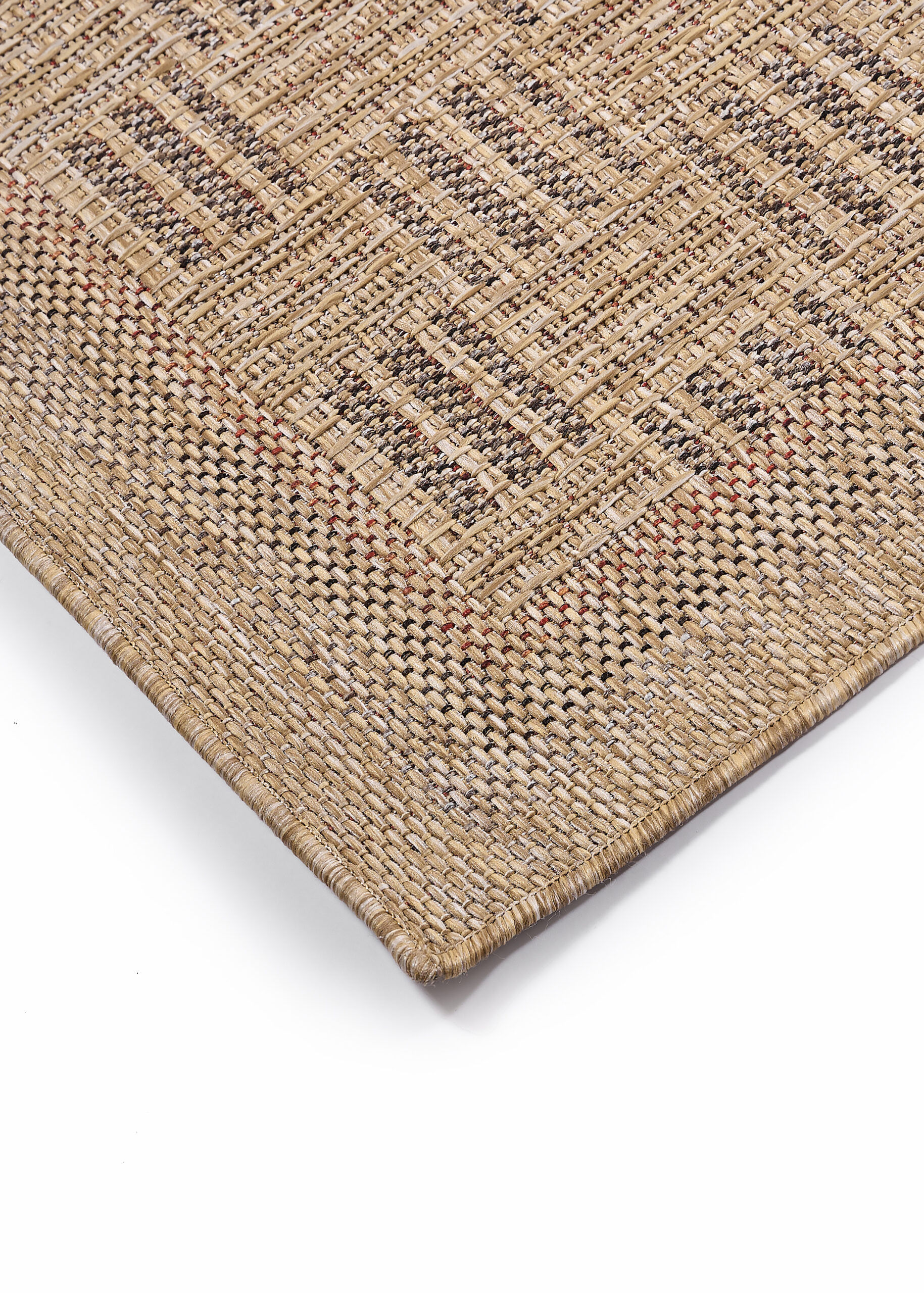 Alfombra de Exterior Yucana Beige Cuadros