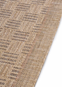 Alfombra de Exterior Yucana Beige Cuadros