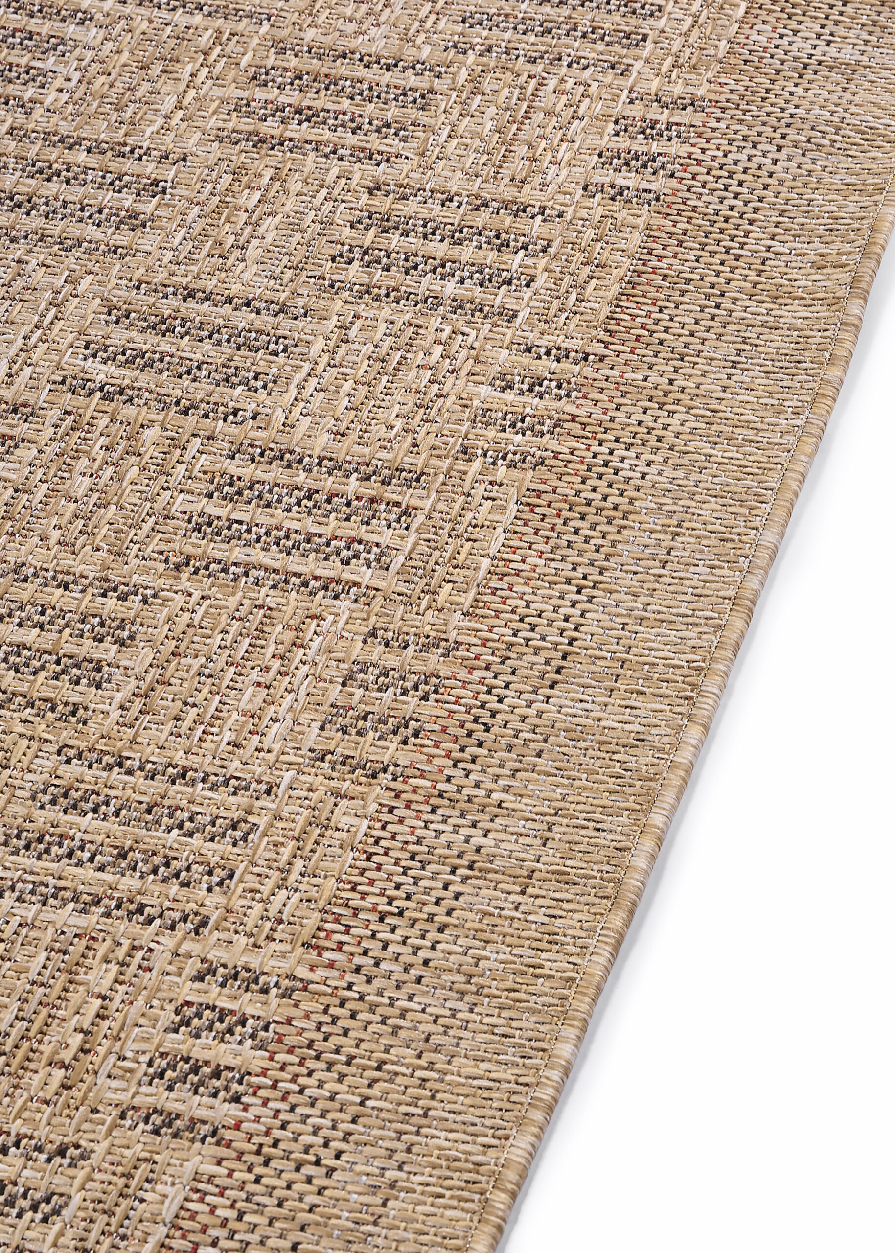 Alfombra de Exterior Yucana Beige Cuadros
