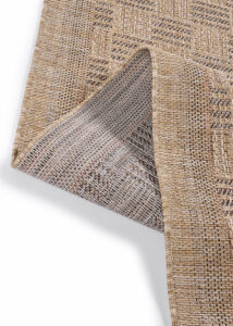 Alfombra de Exterior Yucana Beige Cuadros