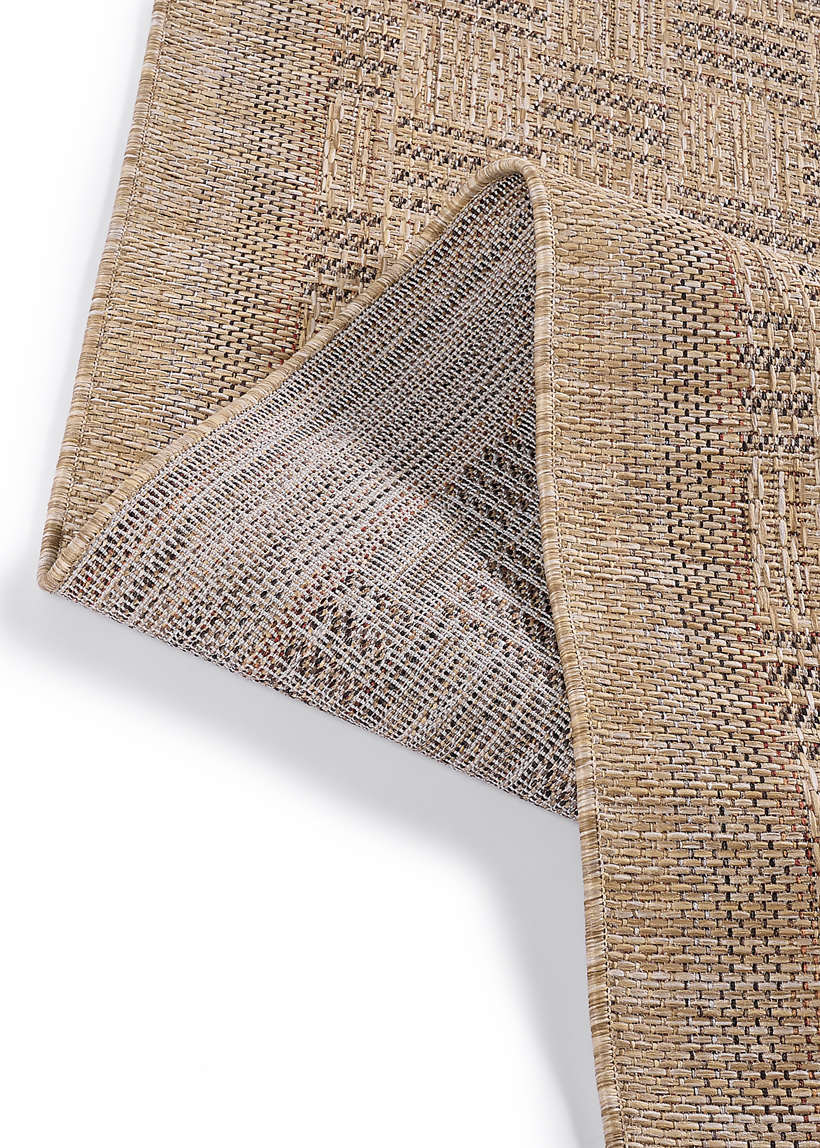 Alfombra de Exterior Yucana Beige Cuadros