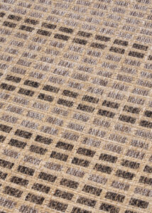 Alfombra de Exterior Yucana Beige Marrón Cuadros