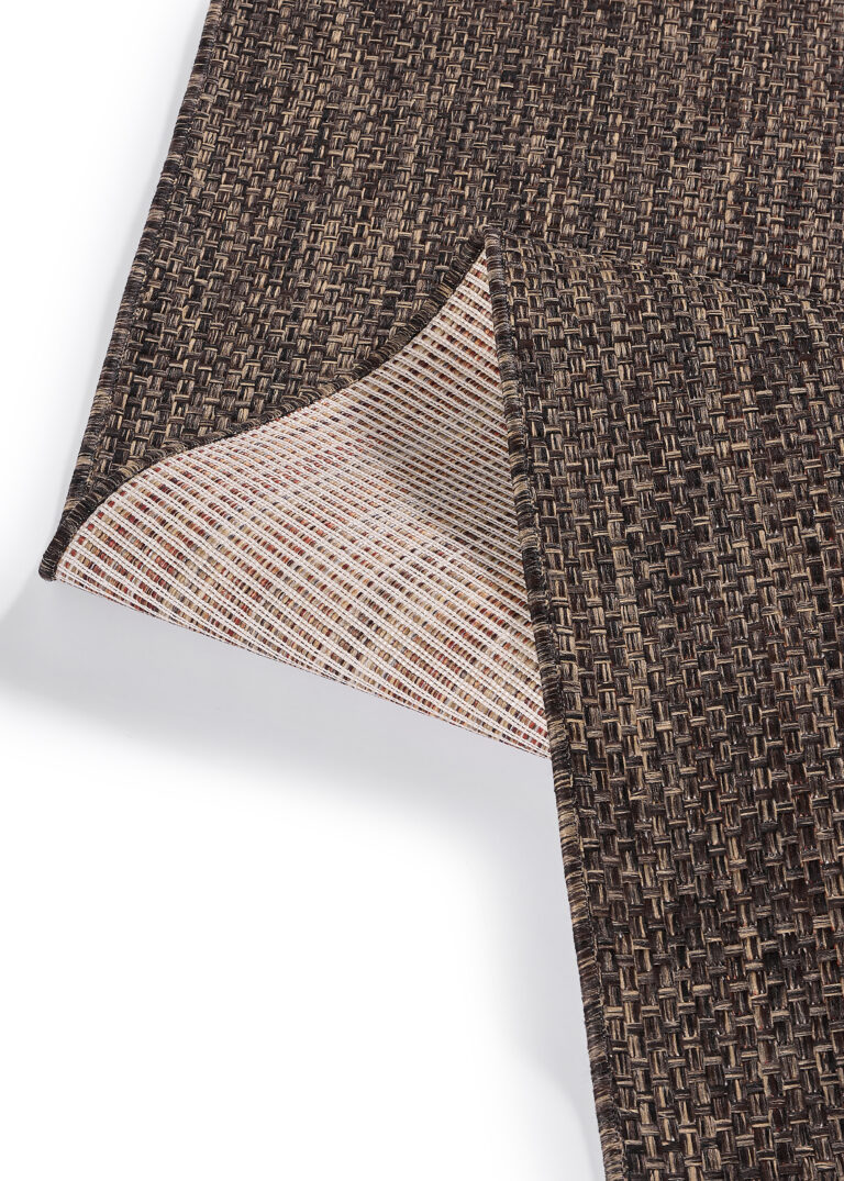 Alfombra de Exterior Yucana Marrón Oscuro