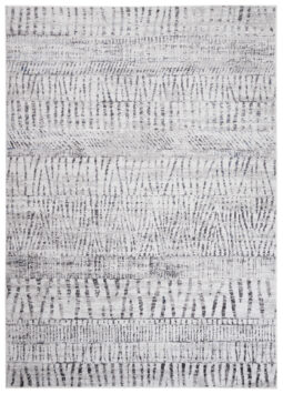 Alfombra Sky Gris Azul Étnico Rayas