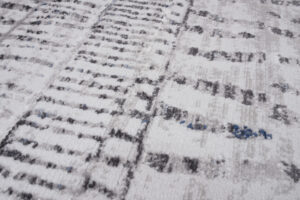 Alfombra Sky Gris Azul Étnico Rayas