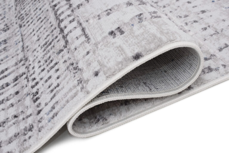 Alfombra Sky Gris Azul Étnico Rayas