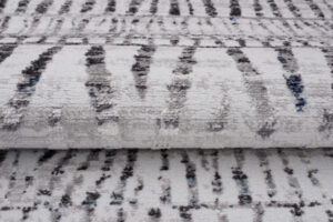 Alfombra Sky Gris Azul Étnico Rayas