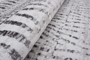 Alfombra Sky Gris Azul Étnico Rayas