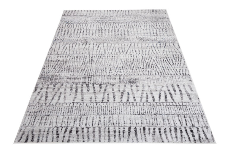 Alfombra Sky Gris Azul Étnico Rayas