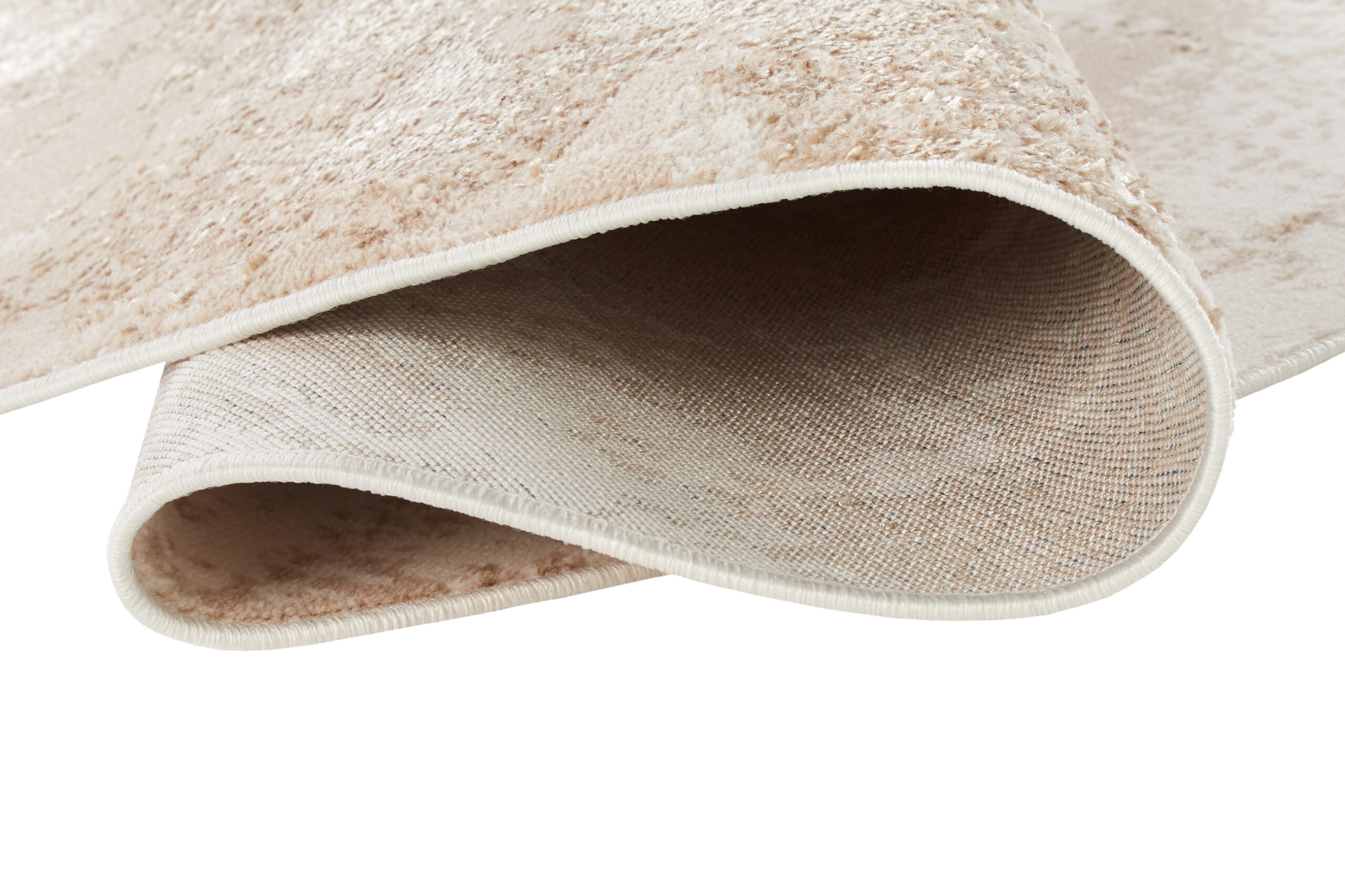 Alfombra Crystal Redonda Marrón Beige Mármol