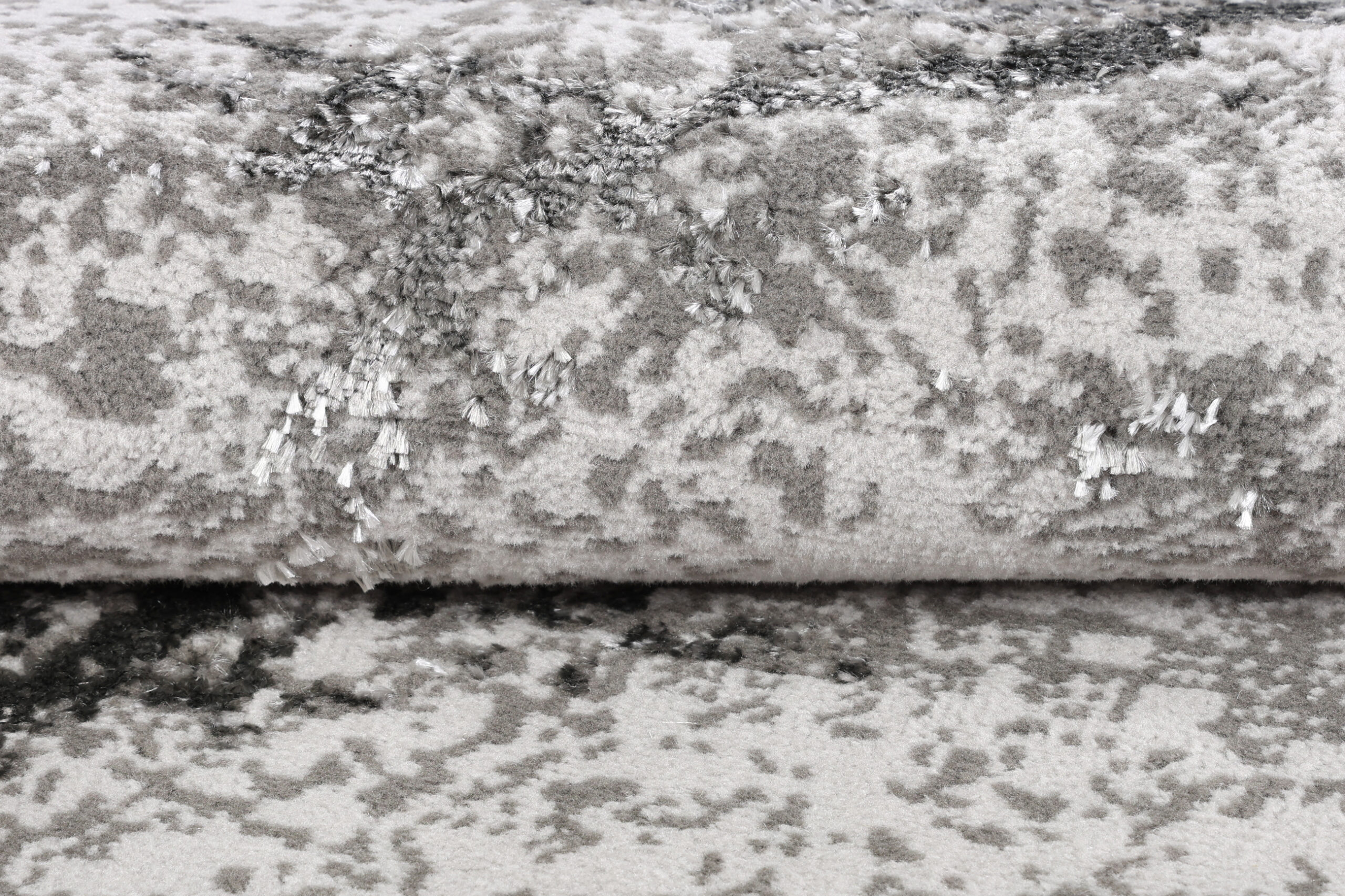 Alfombra Crystal Redonda Gris Claro Mármol