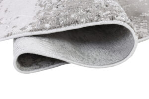 Alfombra Crystal Redonda Gris Claro Mármol