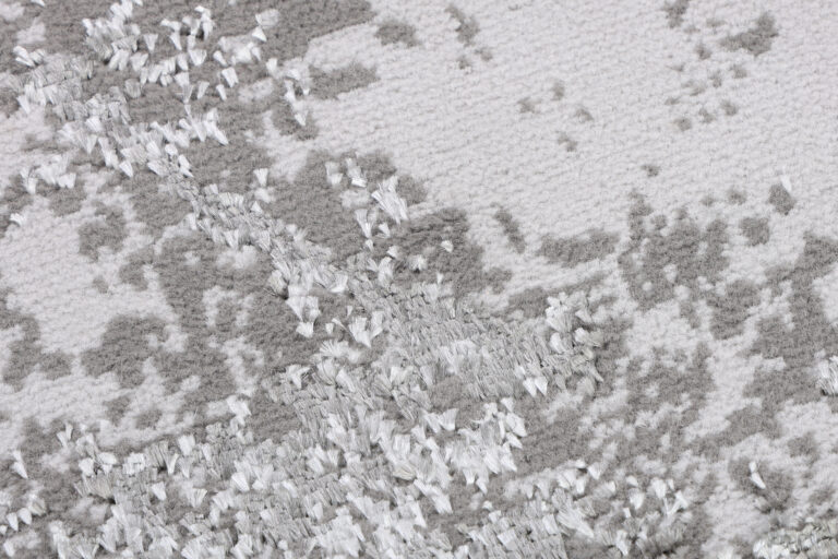 Alfombra Crystal Redonda Gris Claro Mármol