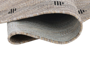 Alfombra Melissa Redonda Marrón Marco Indoor Outdoor