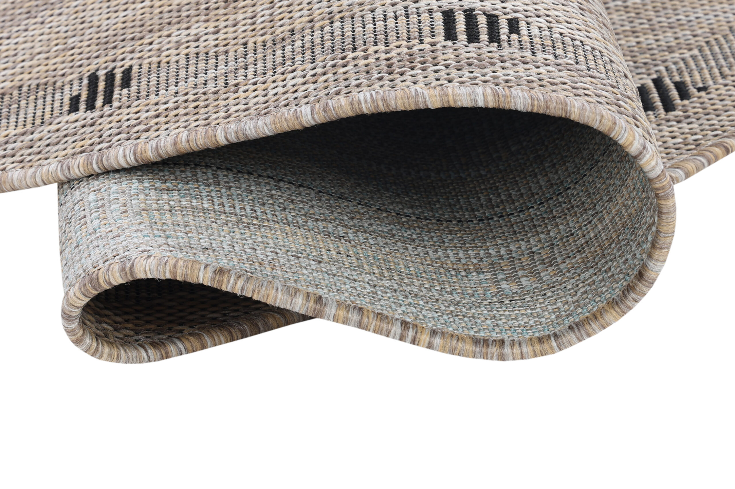 Alfombra Melissa Redonda Marrón Marco Indoor Outdoor