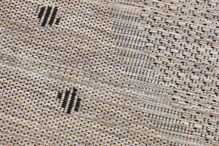 Alfombra Melissa Redonda Marrón Marco Indoor Outdoor