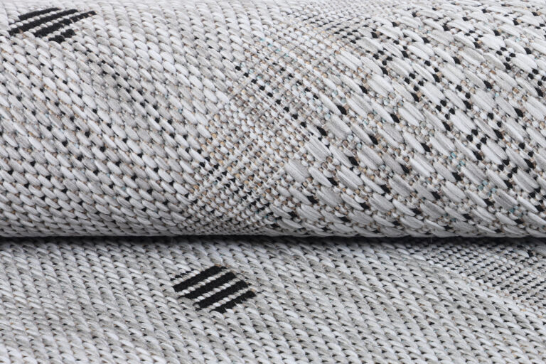 Alfombra Melissa Redonda Gris Marco Indoor Outdoor