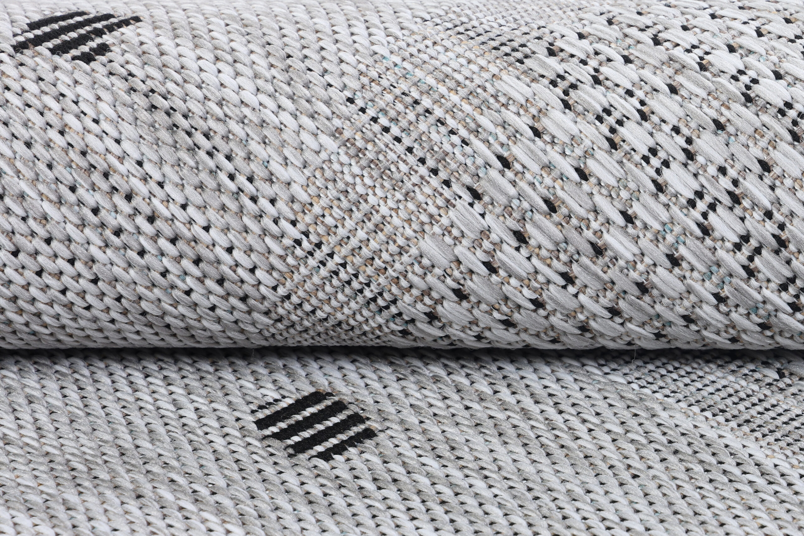 Alfombra Melissa Redonda Gris Marco Indoor Outdoor