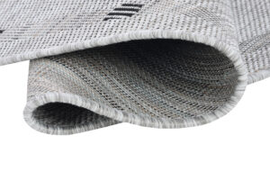 Alfombra Melissa Redonda Gris Marco Indoor Outdoor