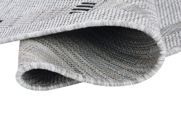 Alfombra Melissa Redonda Gris Marco Indoor Outdoor