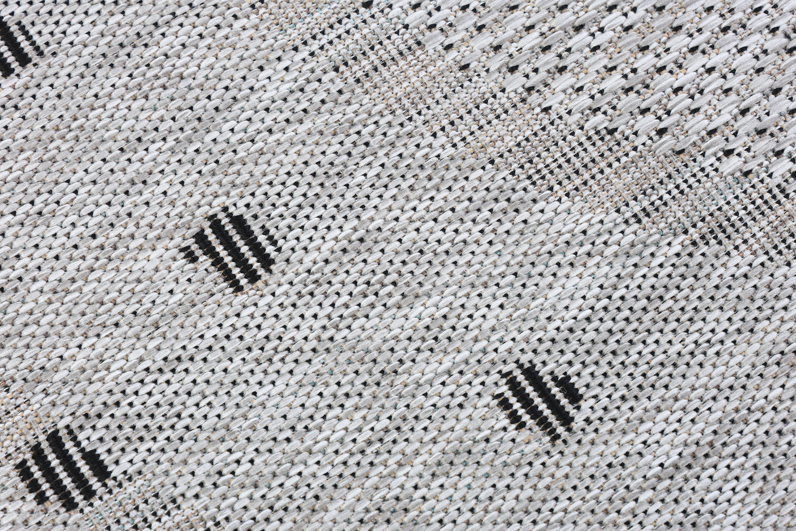 Alfombra Melissa Redonda Gris Marco Indoor Outdoor