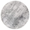 Alfombra Sky Redonda Gris Abstracto Vintage Moteado