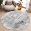 Alfombra Sky Redonda Gris Abstracto Vintage Moteado