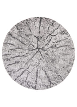 Alfombra Sky Redonda Gris Claro Moderno Madera