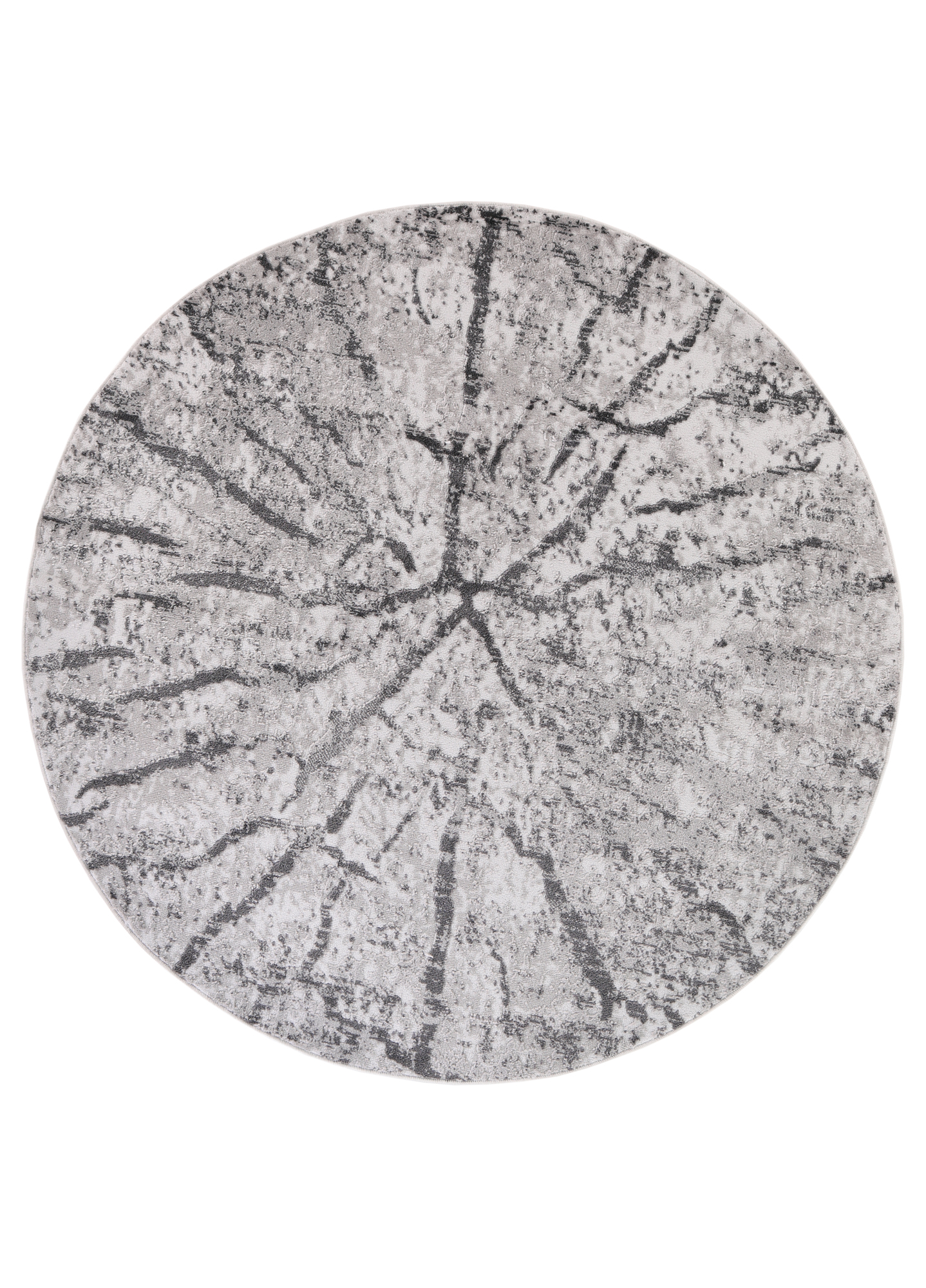 Alfombra Sky Redonda Gris Claro Moderno Madera
