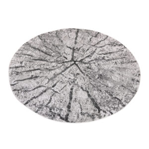 Alfombra Sky Redonda Gris Claro Moderno Madera