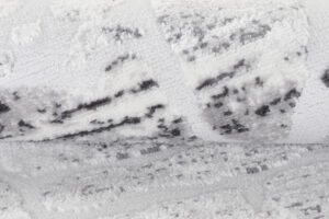 Alfombra Sky Redonda Gris Beige Abstracto Moteado