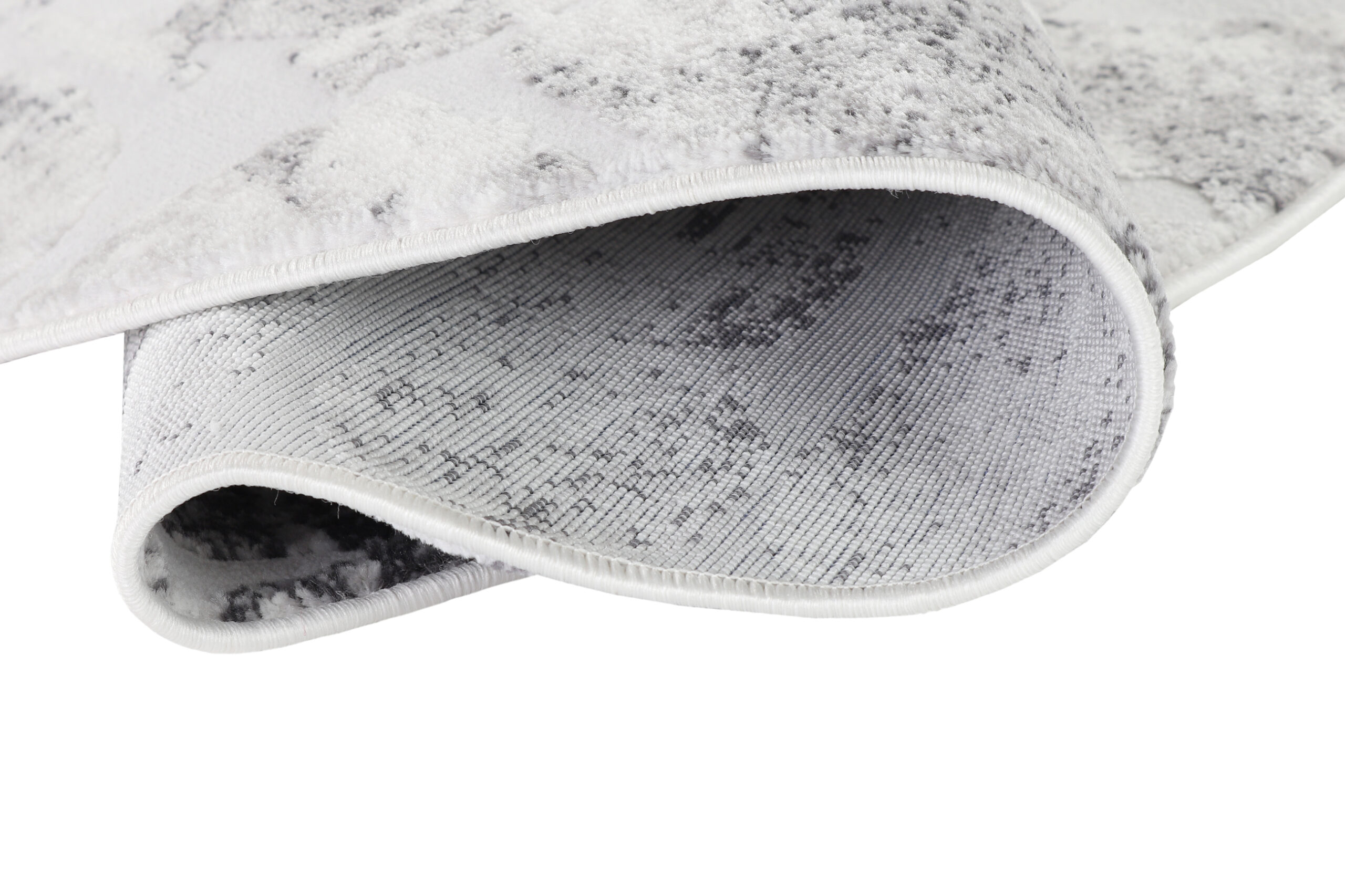 Alfombra Sky Redonda Gris Beige Abstracto Moteado