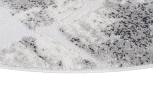 Alfombra Sky Redonda Gris Beige Abstracto Moteado