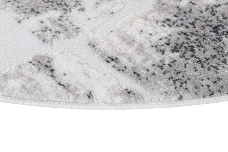 Alfombra Sky Redonda Gris Beige Abstracto Moteado