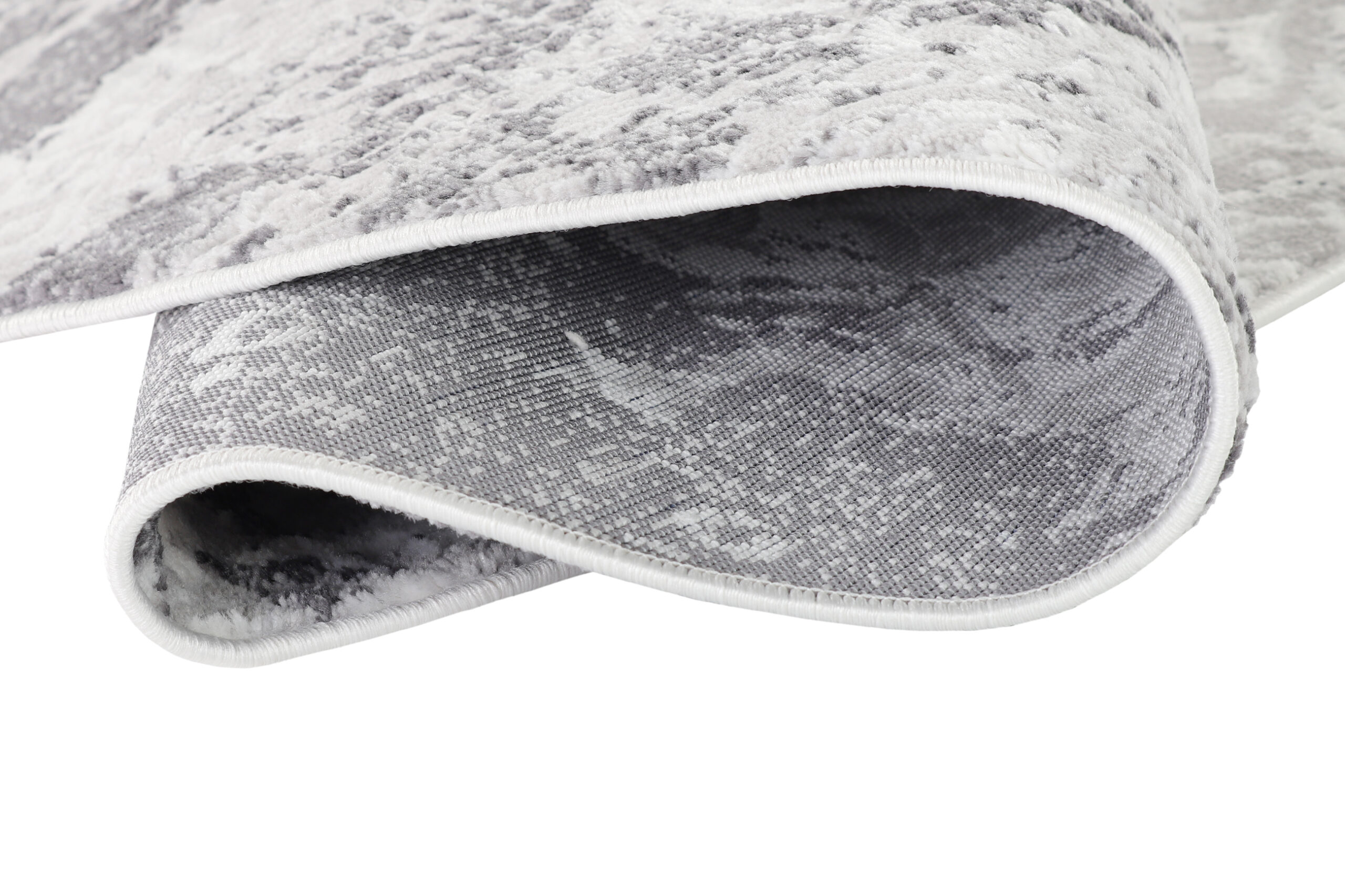 Alfombra Sky Redonda Gris Crema Vintage Ornamental