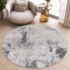 Alfombra Sky Redonda Gris Crema Vintage Ornamental