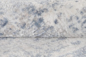 Alfombra Sky Redonda Azul Crema Abstracto