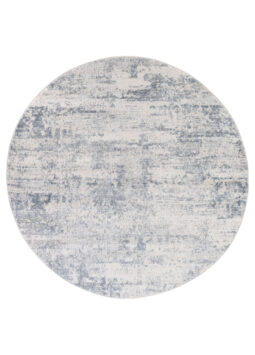 Alfombra Sky Redonda Azul Crema Abstracto