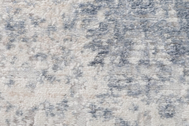 Alfombra Sky Redonda Azul Crema Abstracto