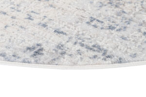Alfombra Sky Redonda Azul Crema Abstracto