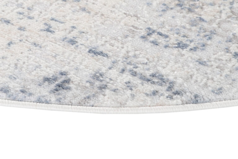 Alfombra Sky Redonda Azul Crema Abstracto