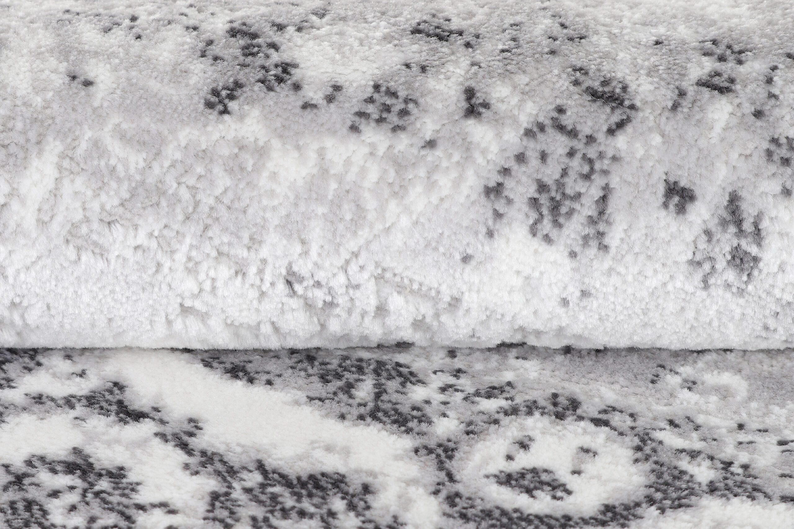 Alfombra Sky Redonda Gris Vintage Floral Moteado